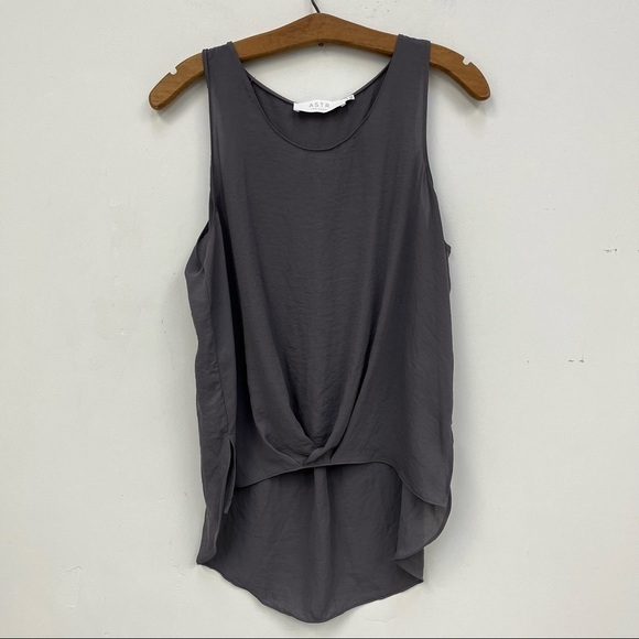 Astr The Label Grey High Low Tank - Picture 1 of 10